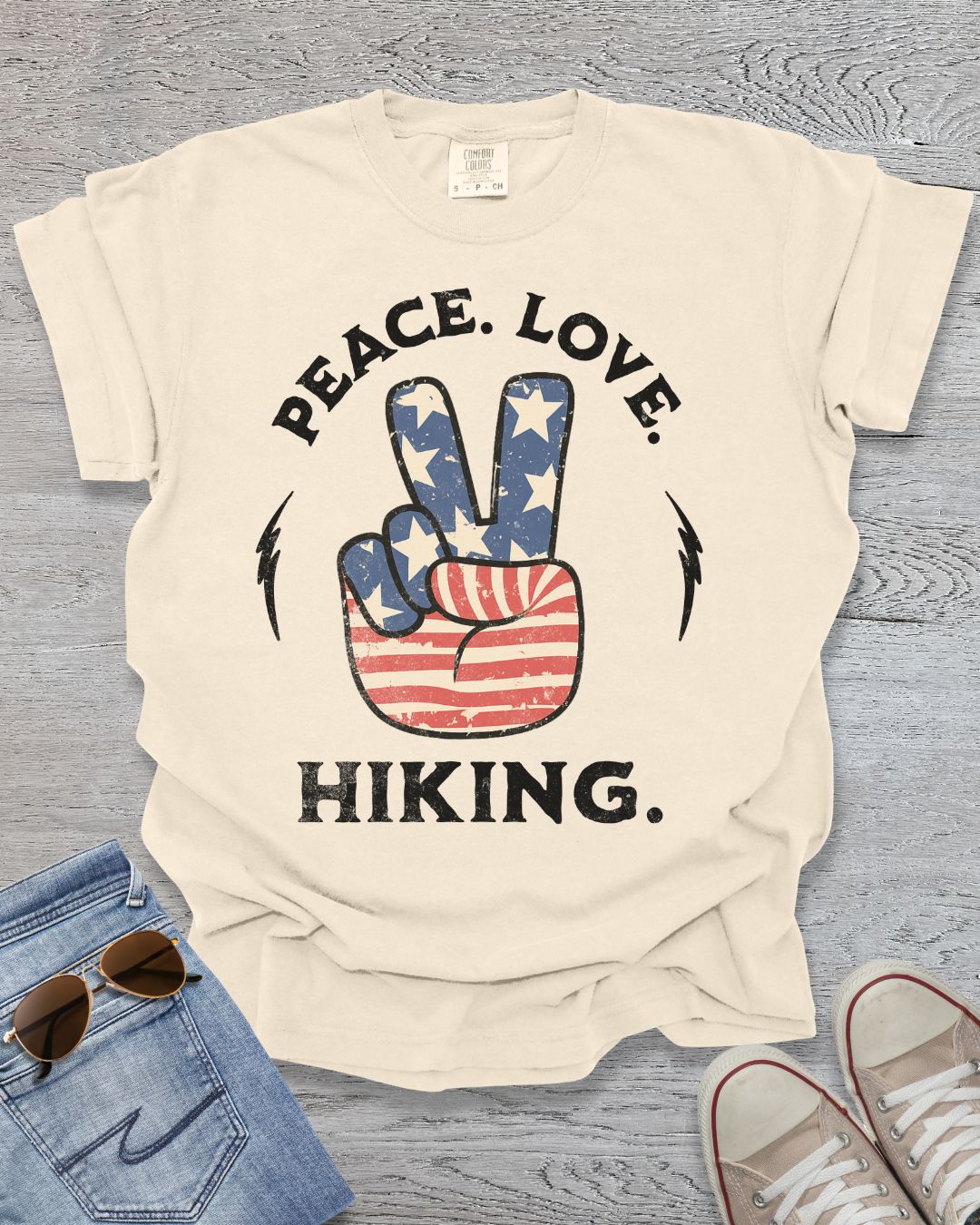 Peace.Love.Hiking. Premium Tee