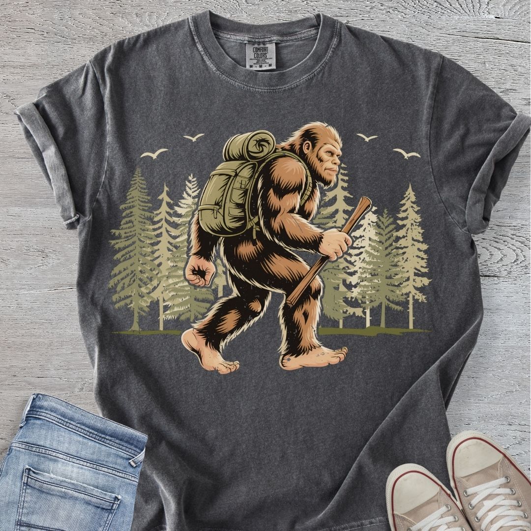 Bigfoot Gone Hiking Premium Tee