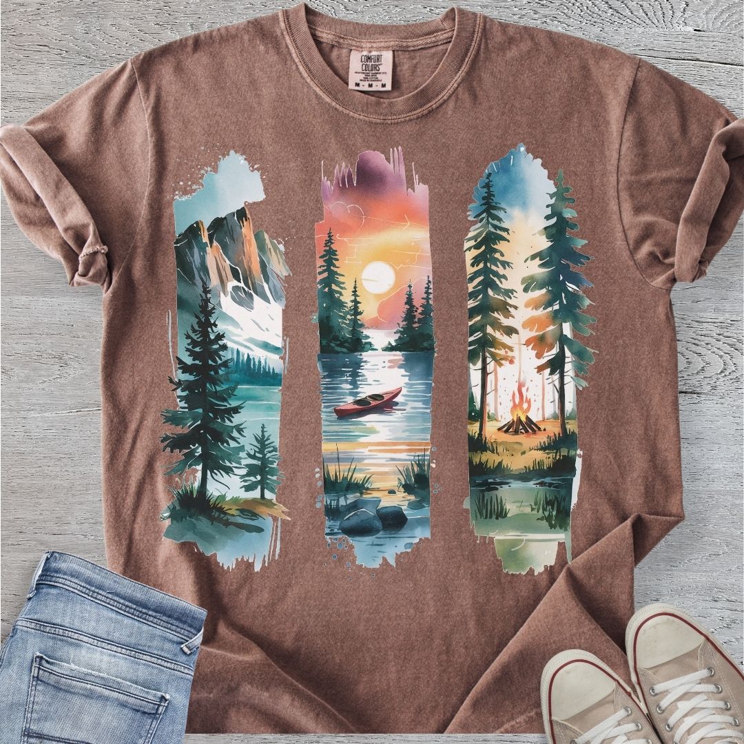 Mountain Brushstrokes Premium Tee