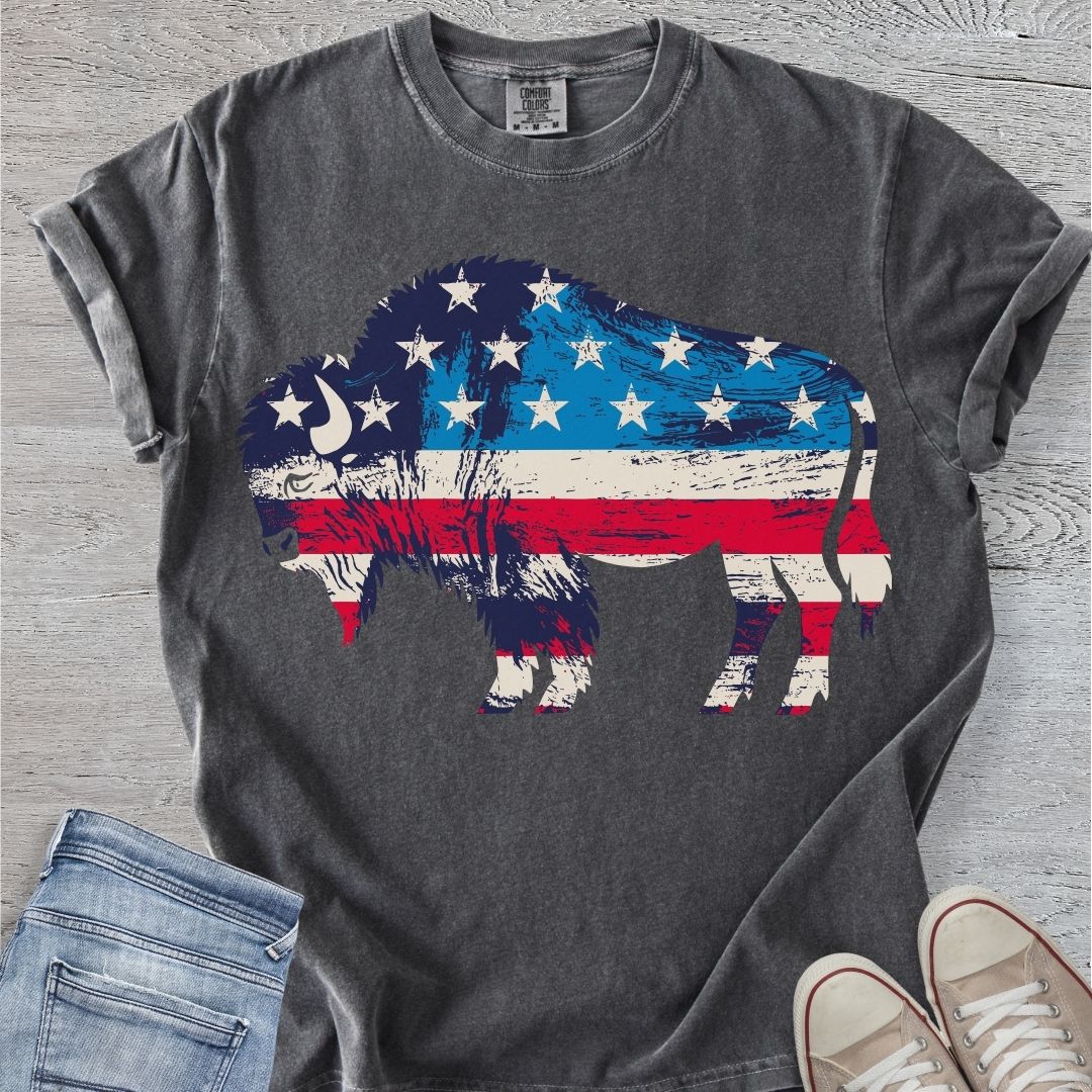 Patriotic Bison Premium Tee