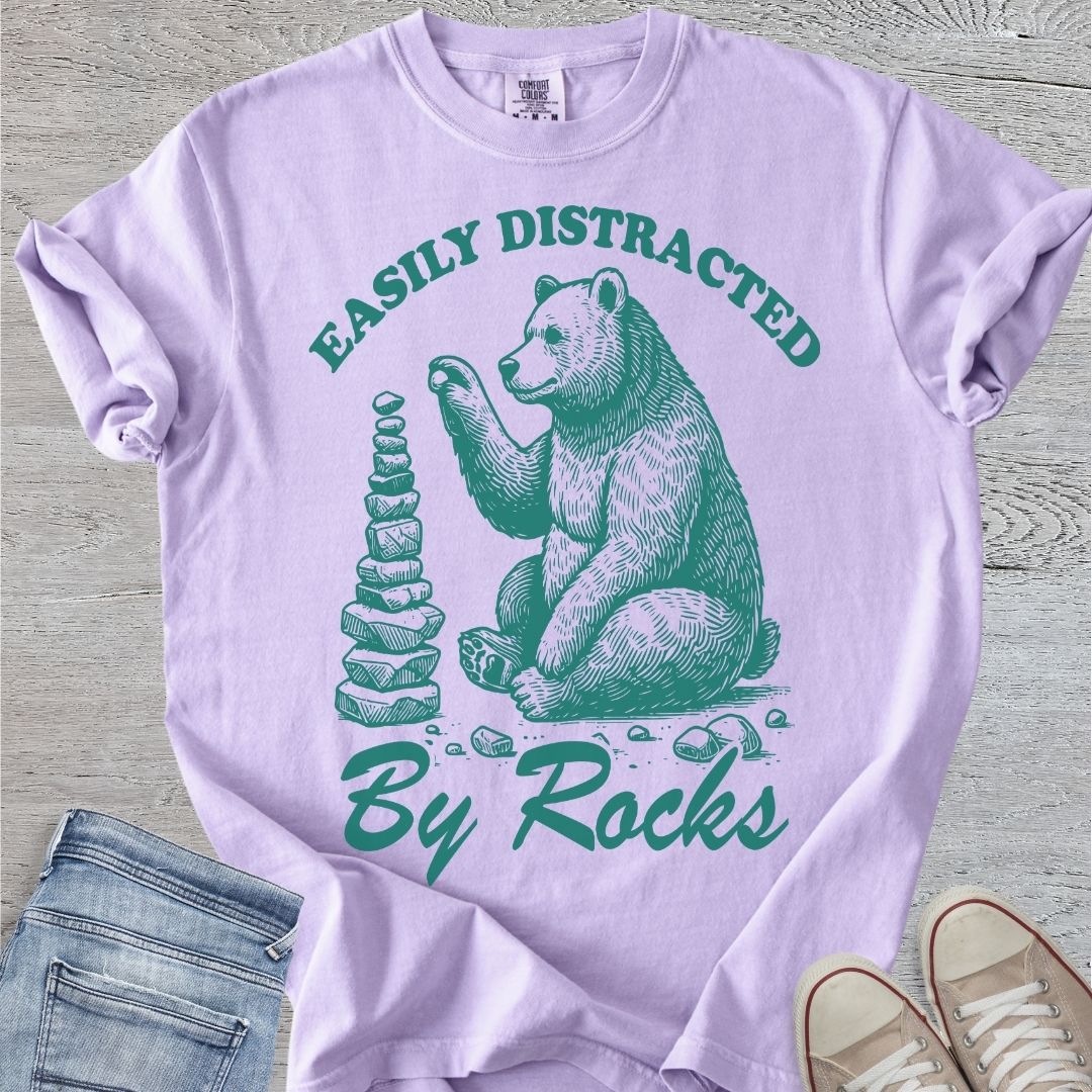 Distracted By Rocks Premium Tee