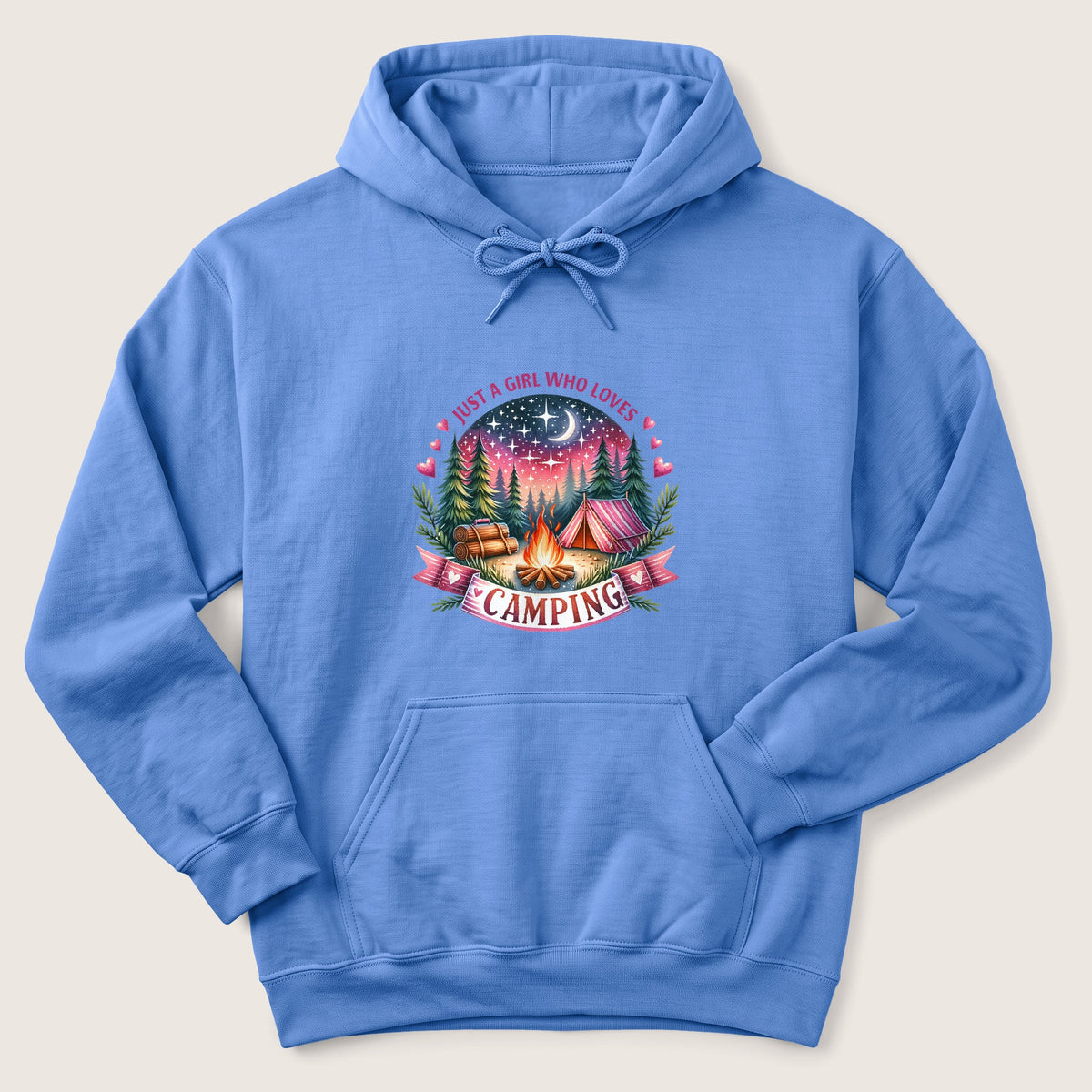 Girl Who Loves Camping Hoodie