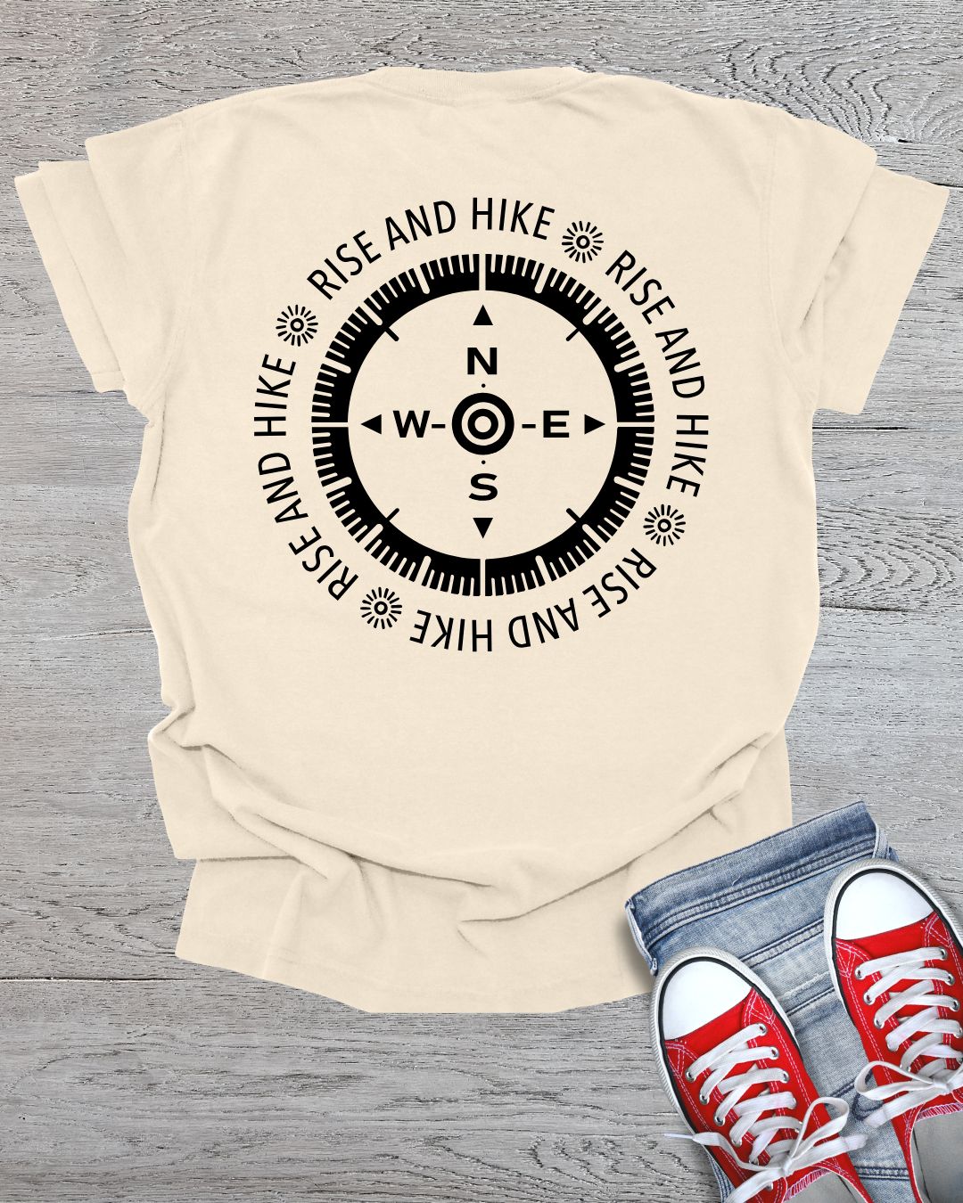 Rise & Hike (Back Side) Premium Tee
