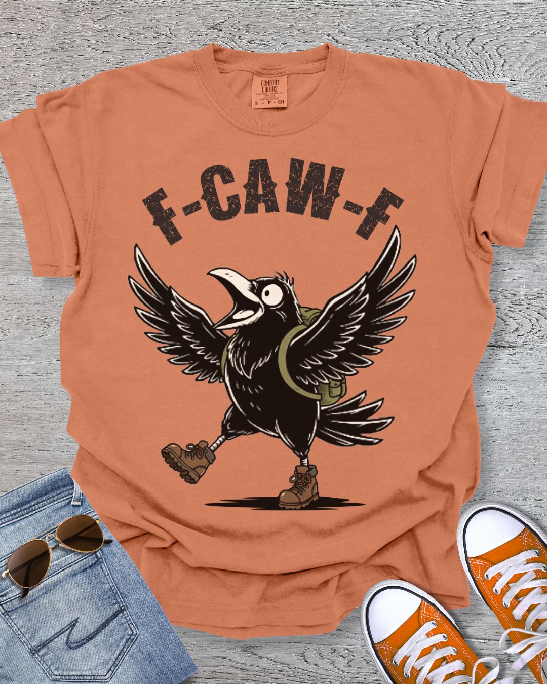 F Caw F Crow Hiking Premium Tee