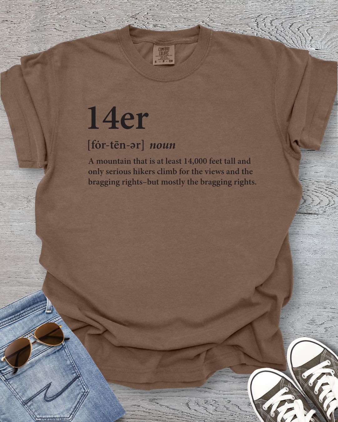 14er Premium Tee_Black Text