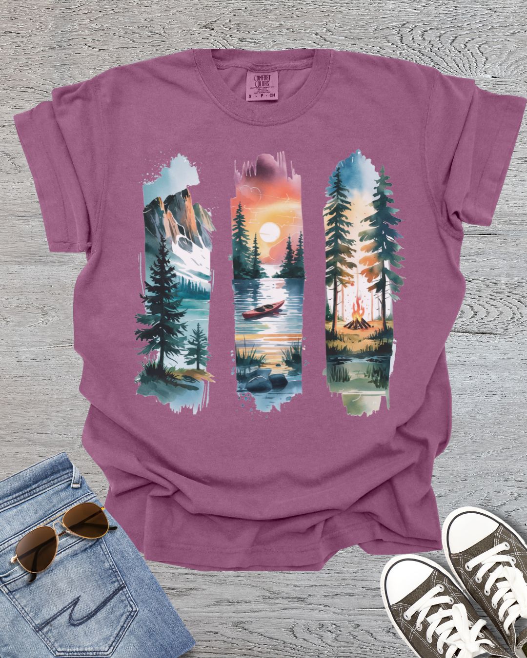 Mountain Brushstrokes Premium Tee