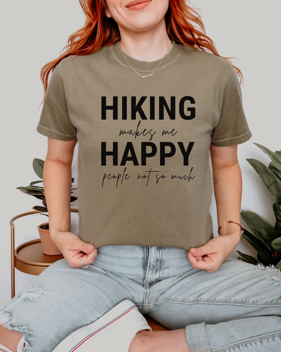 Hiking Makes Me Happy Premium Tee