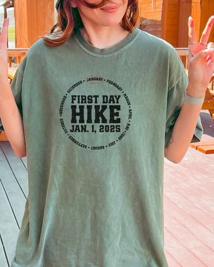 Distressed First Day Hike Premium Tee