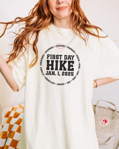 Distressed First Day Hike Premium Tee