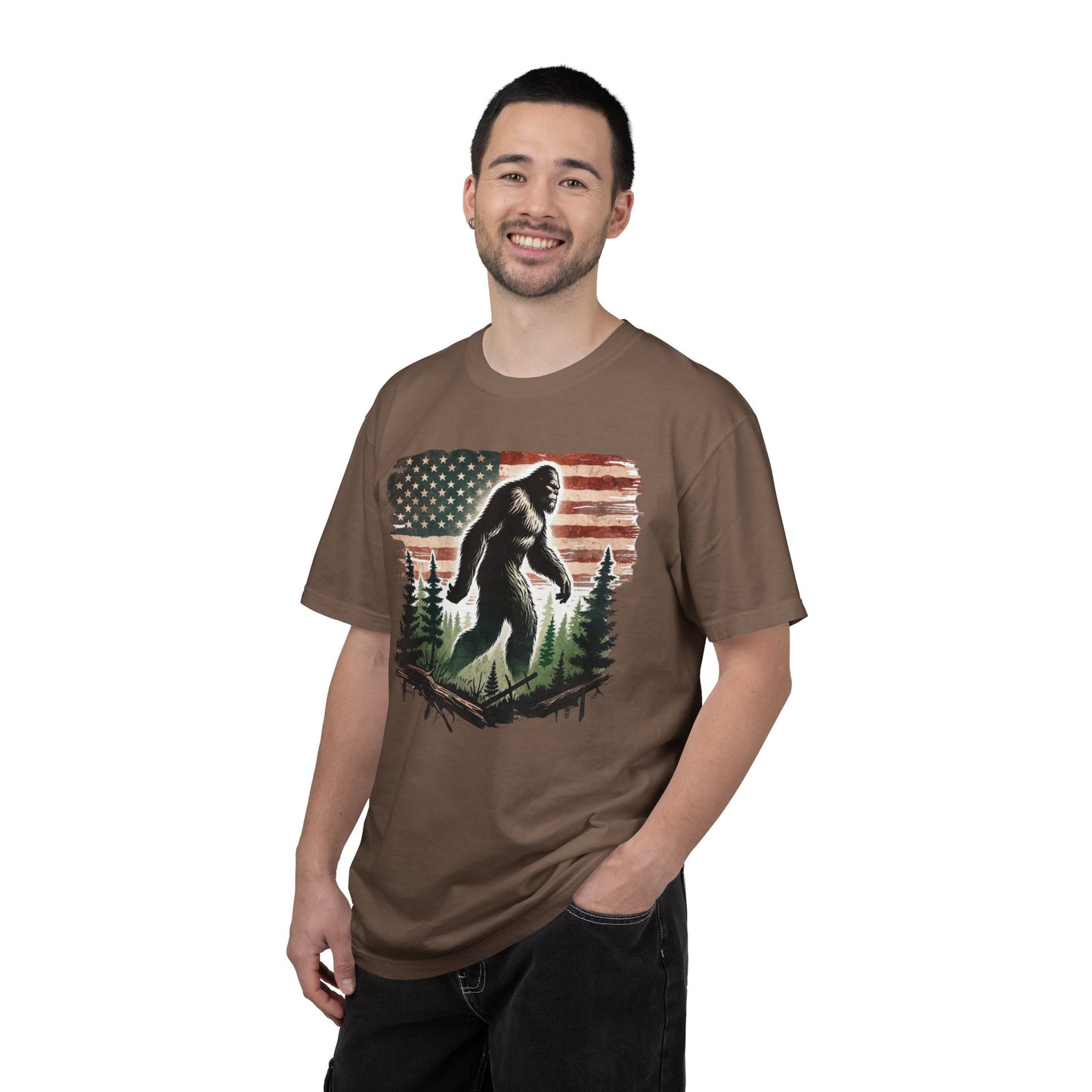 Bigfoot Roams America Premium Tee