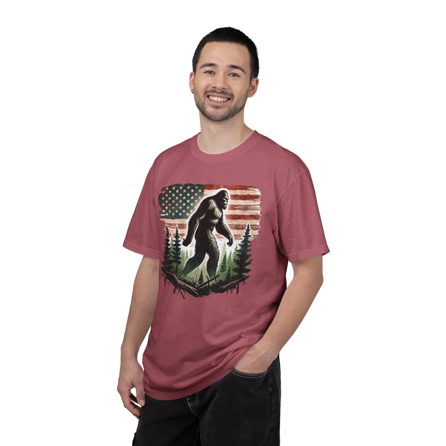 Bigfoot Roams America Premium Tee
