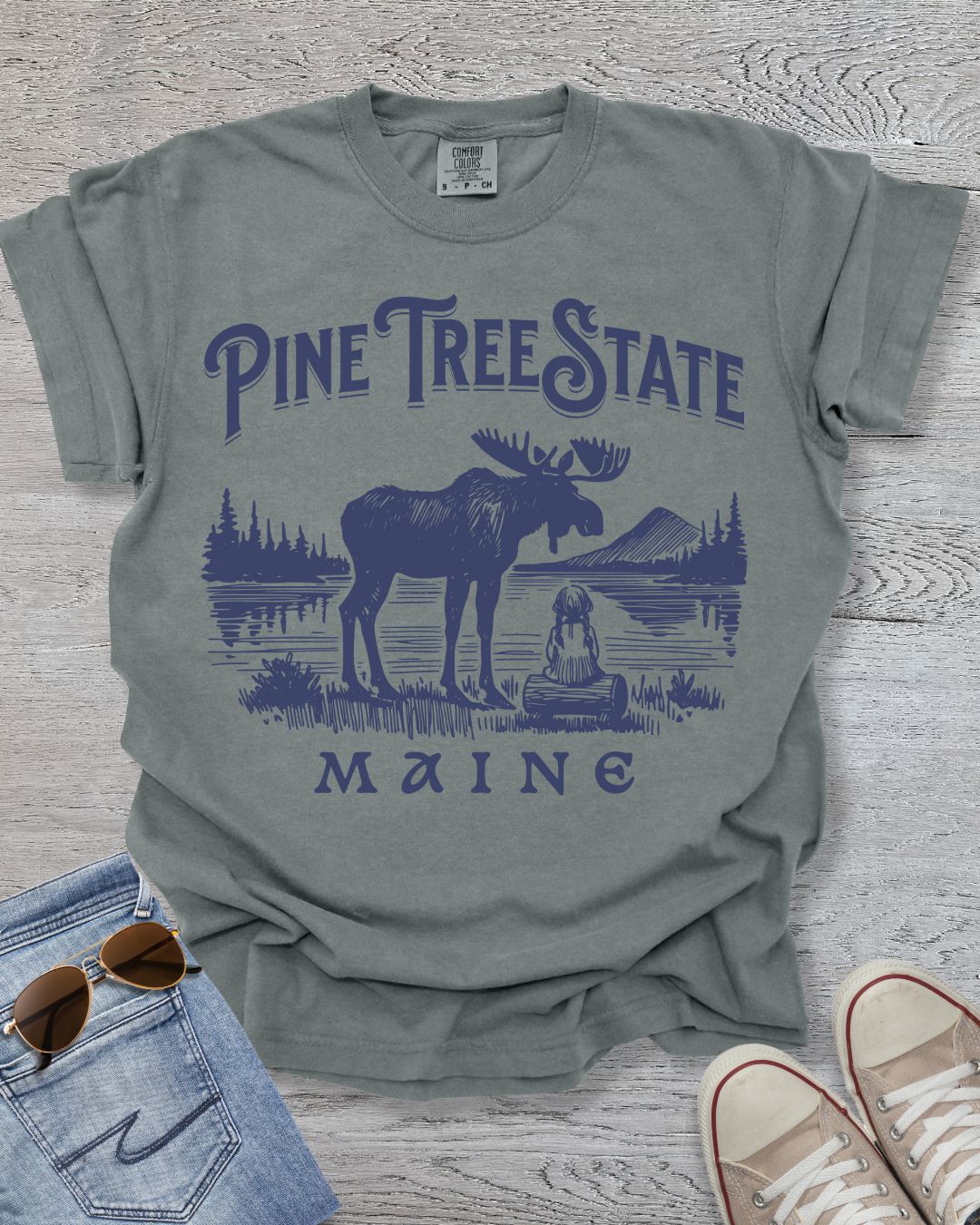 Pine Tree State _ Maine Premium Tee
