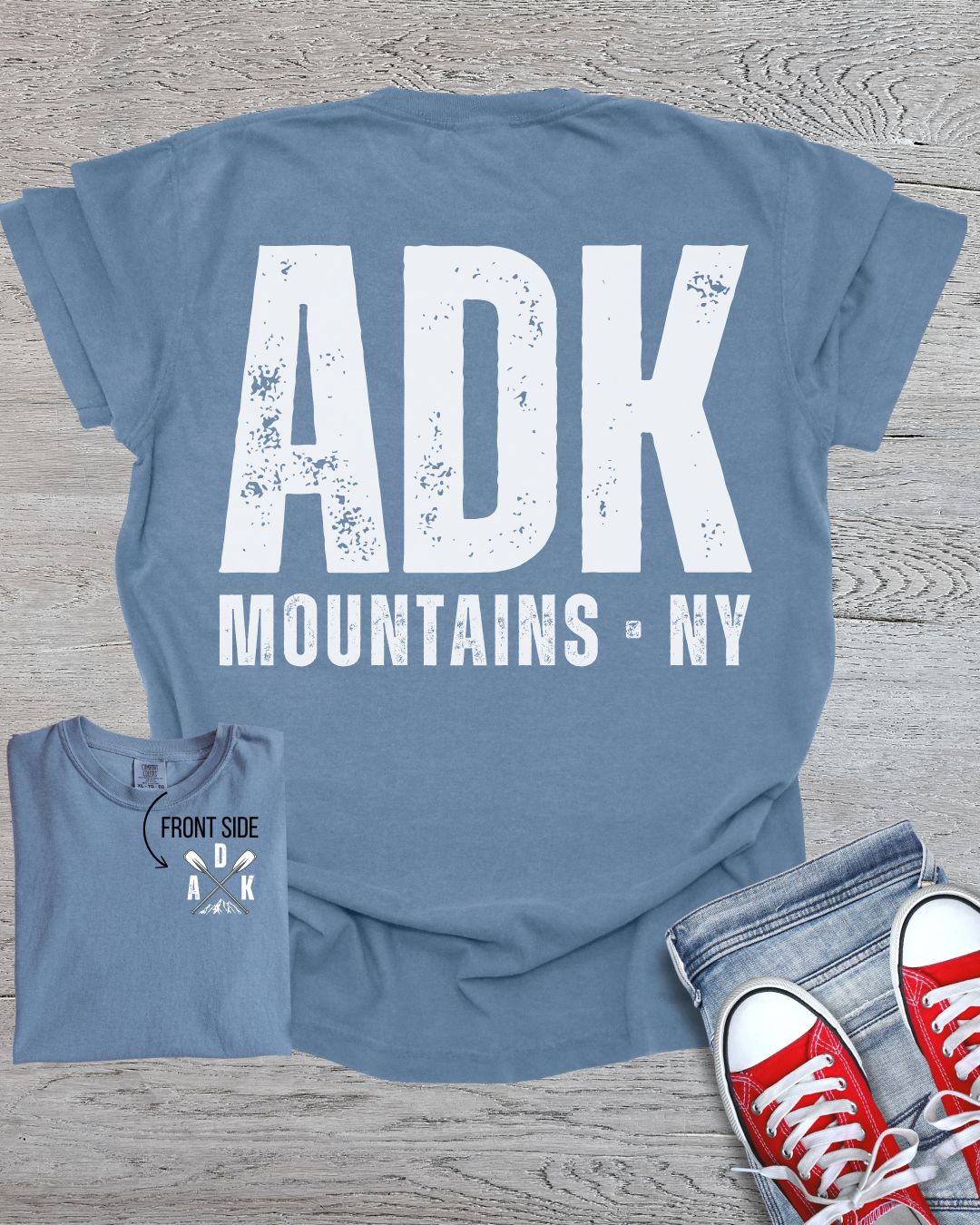 ADK Mountains Front/Back Premium Tee