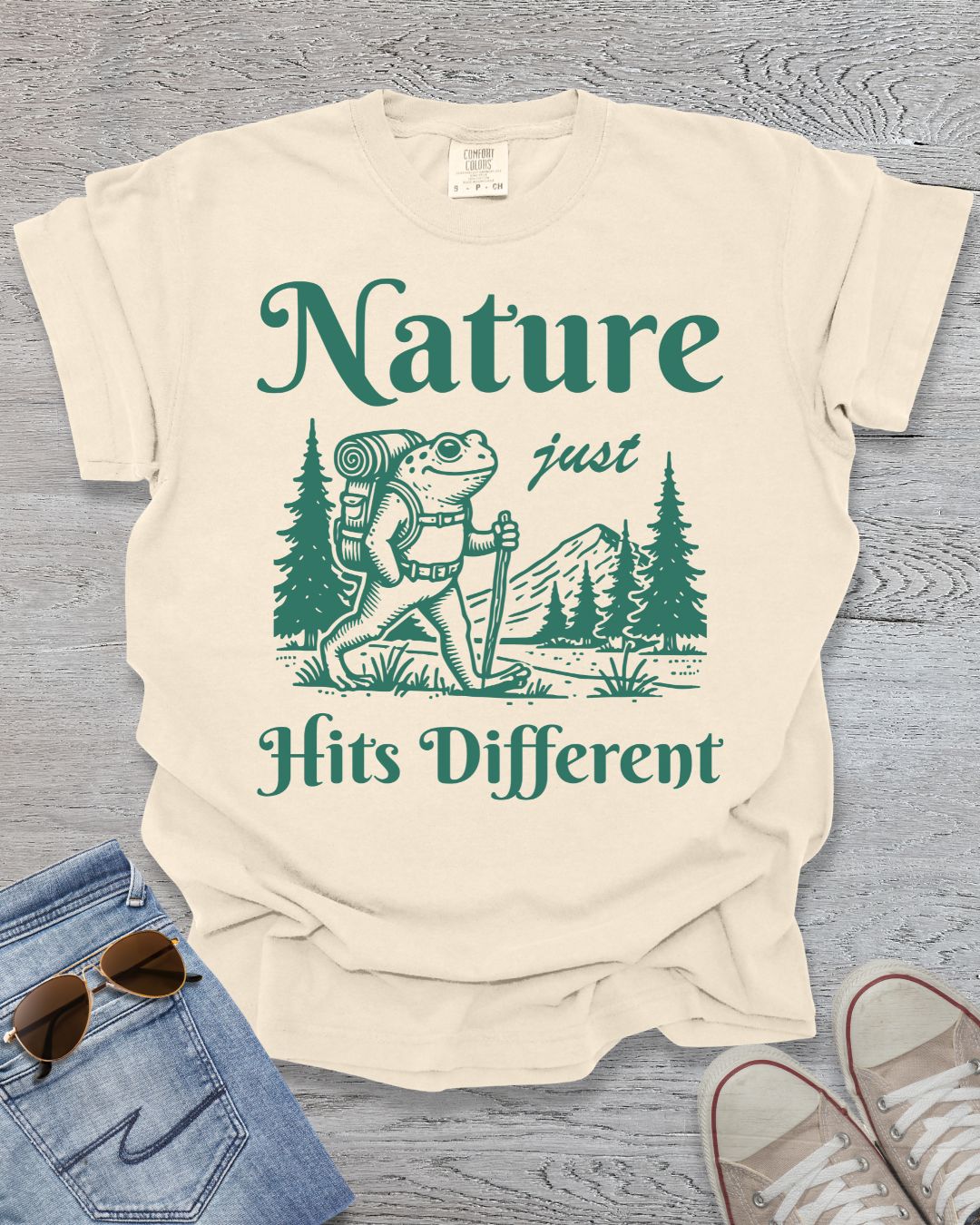 Nature Hits Different Premium Tee