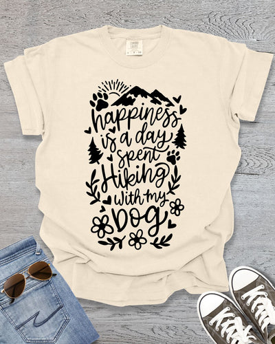 Happiness is Hiking with my Dog Premium Tee