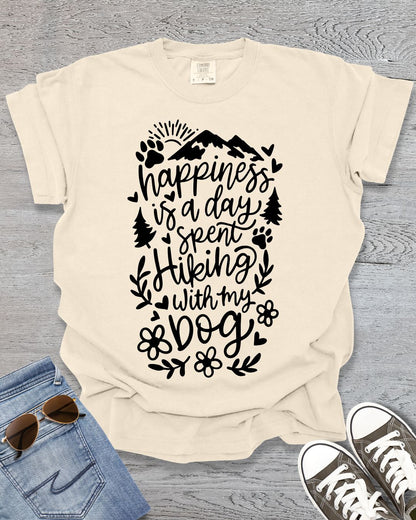 Happiness is Hiking with my Dog Premium Tee
