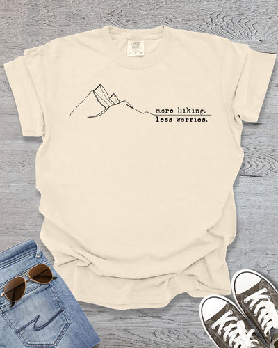 More Hiking Less Worries Premium Tee