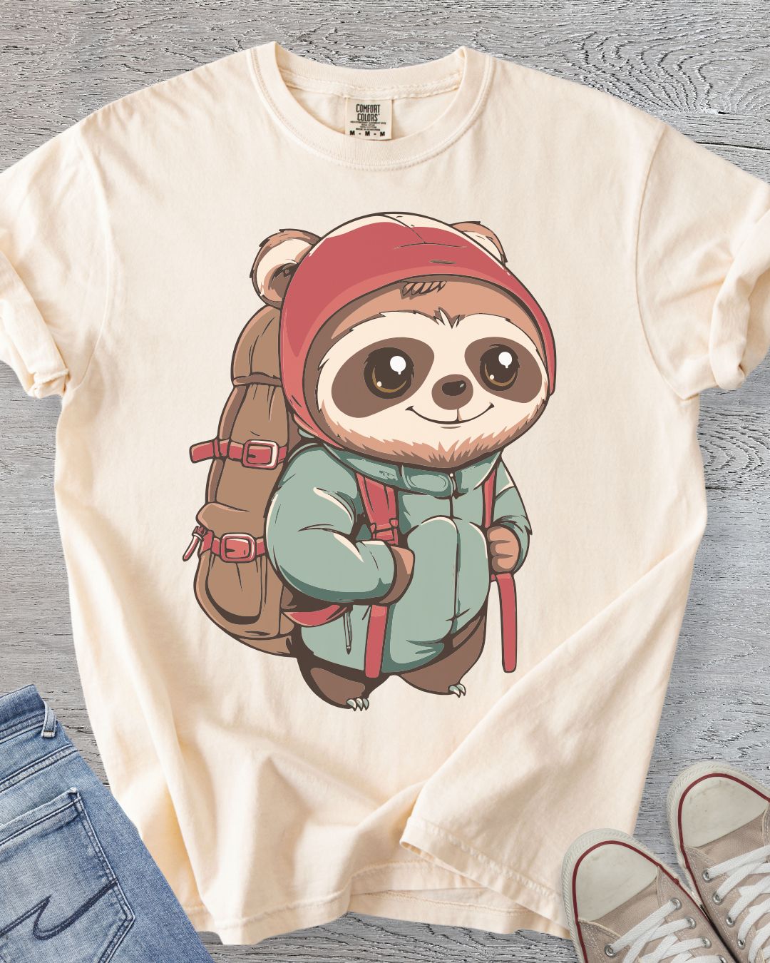 Cute Sloth Hiker Tee