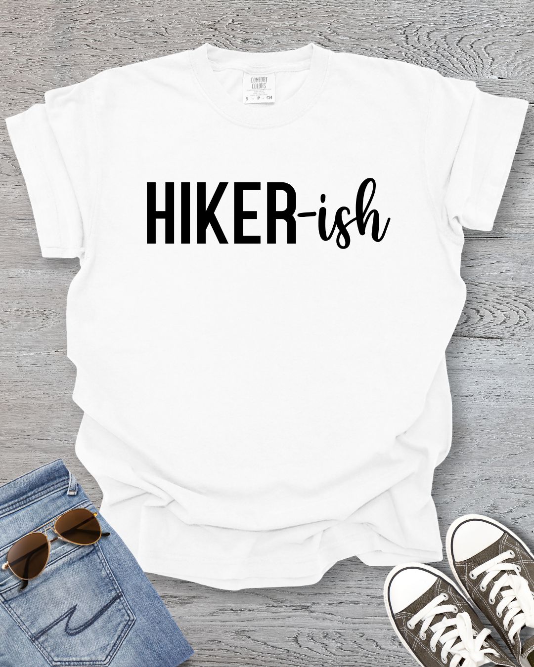 HIKER-ish Minimalist Premium Tee - Black Text