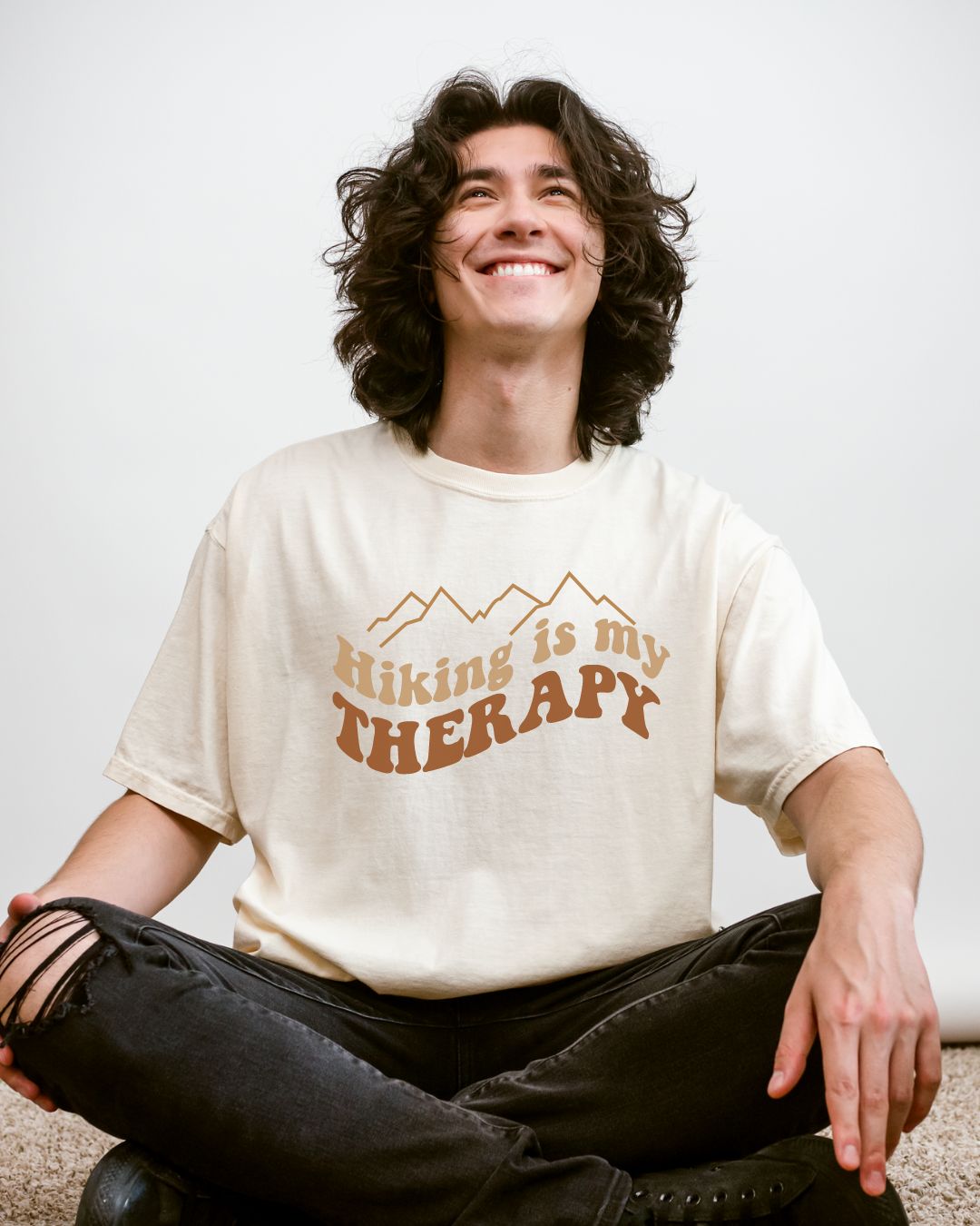 Hiking Is My Therapy Premium Tee