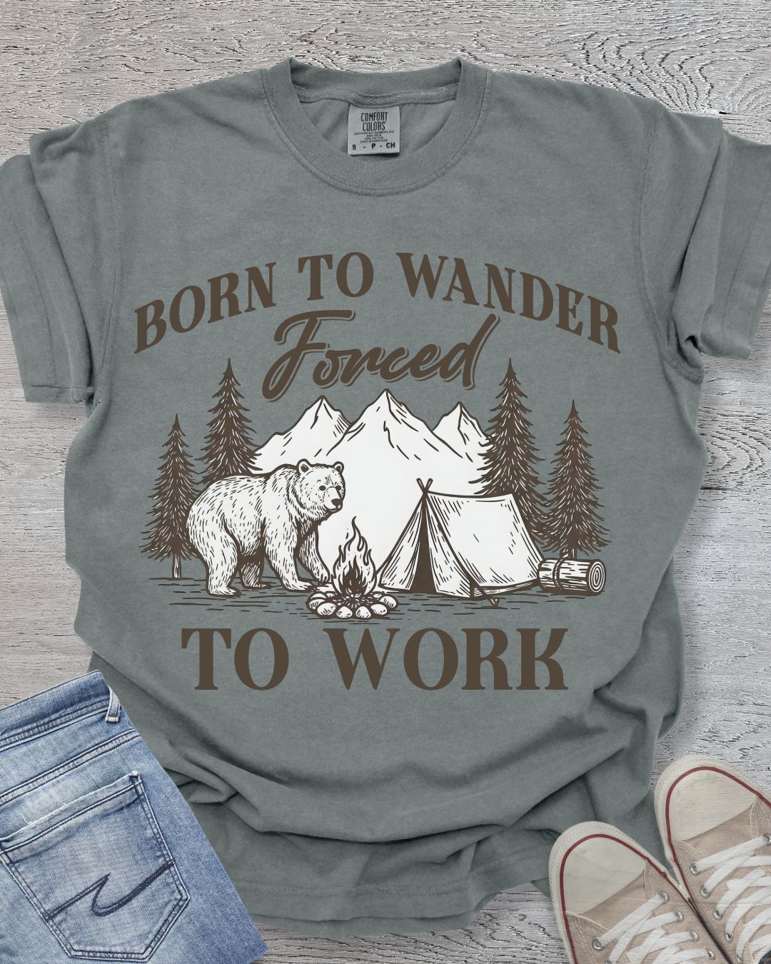 Born to Wander_Bear Premium Tee
