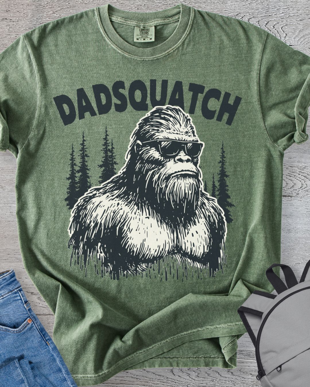 Dadsquatch Bigfoot Tee