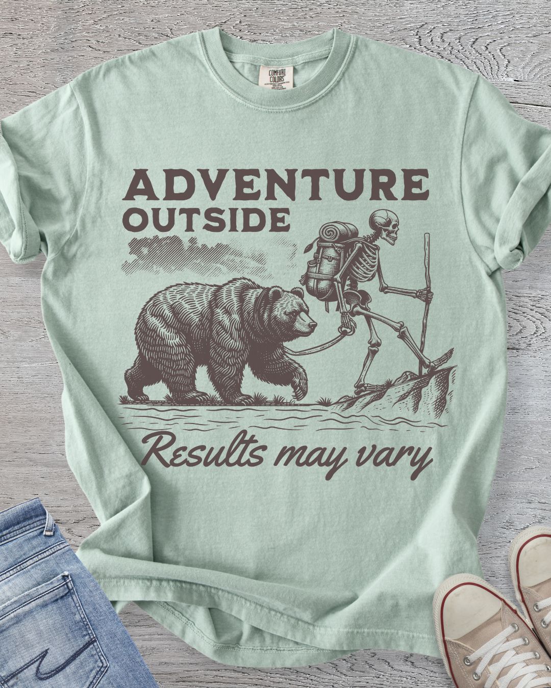 Bear & Skeleton Adventures Premium Tee