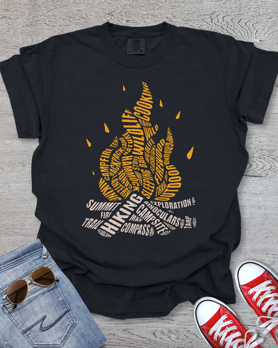 Typographic Campfire Premium Tee