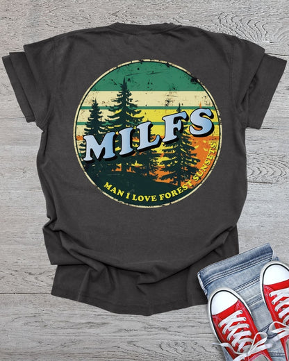 I Love Forest Sunsets Premium Tee (Back Side)