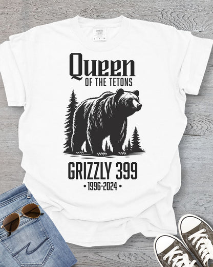 Queen of Tetons: In Memory Grizzly 399 Premium Tee