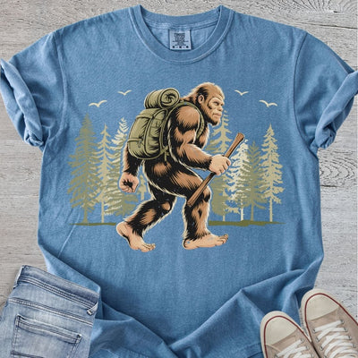 Bigfoot Gone Hiking Premium Tee