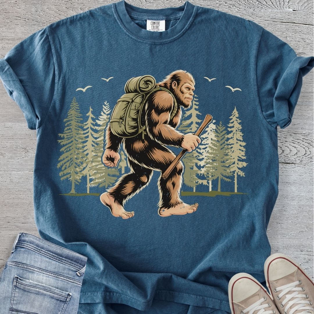 Bigfoot Gone Hiking Premium Tee