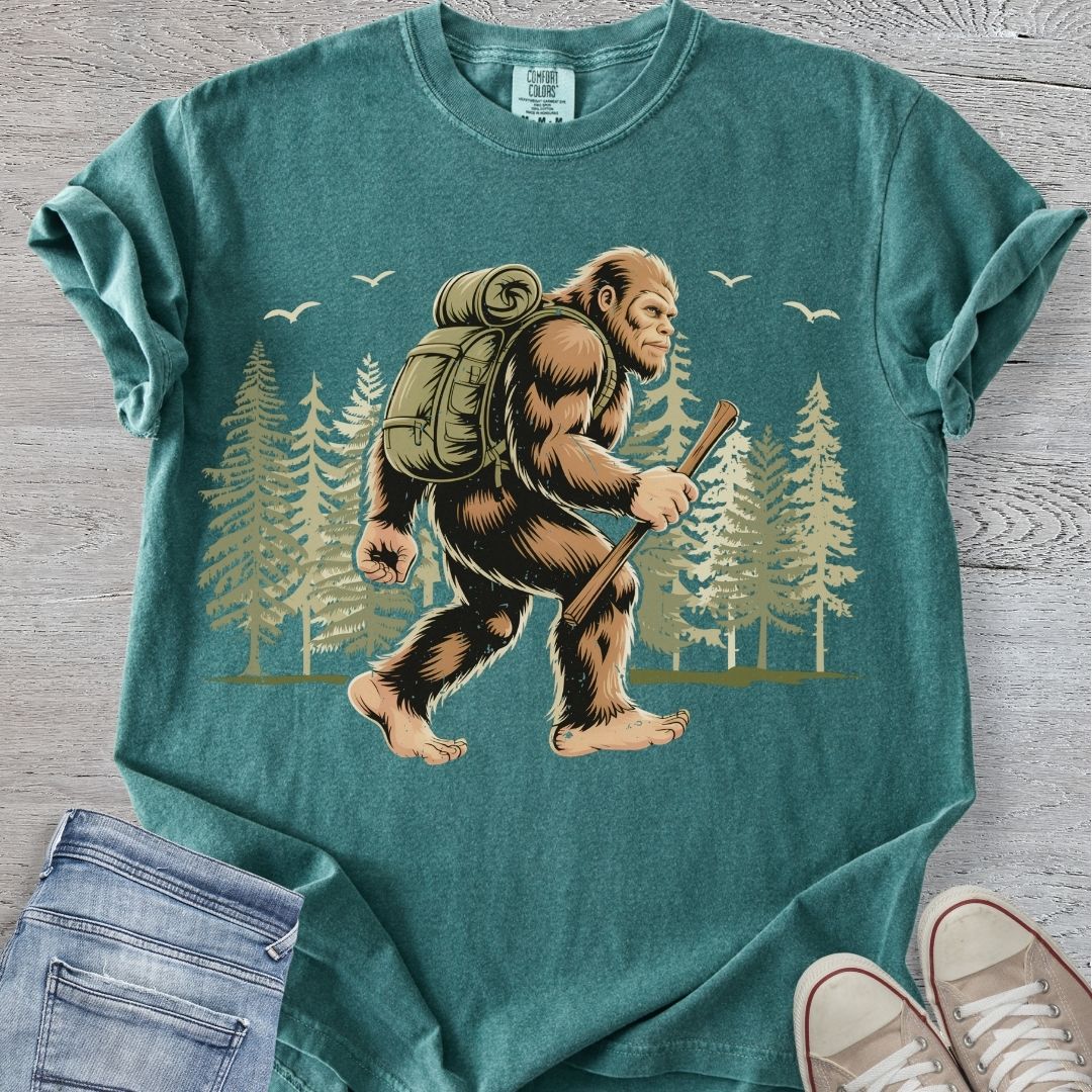 Bigfoot Gone Hiking Premium Tee