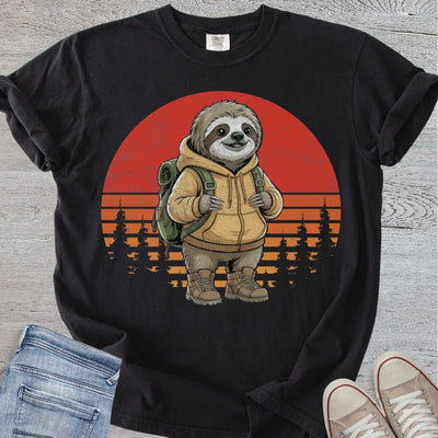 Sloth Backpacker Premium Tee