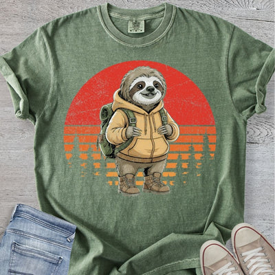 Sloth Backpacker Premium Tee