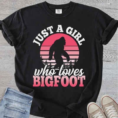 A Girl Who Loves Bigfoot Premium Tee