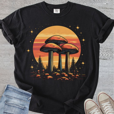 Retro Forest Mushroom Premium Tee
