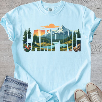 Camping Typography Premium Tee
