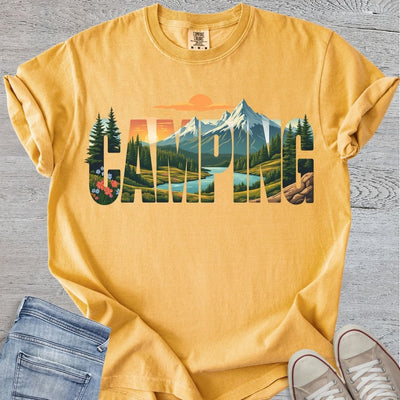 Camping Typography Premium Tee