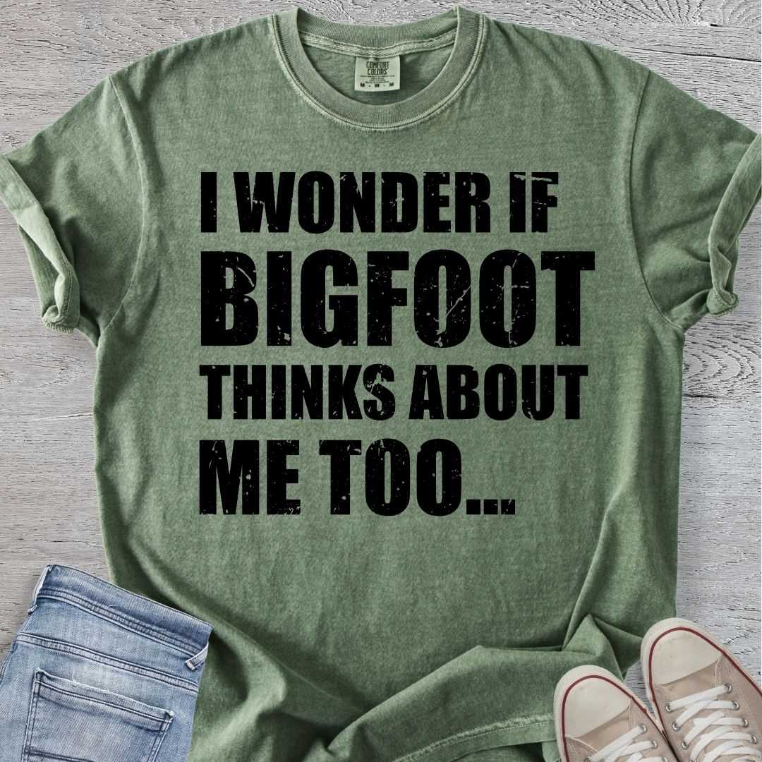 Bigfoot Thinks About Me Too Premium Tee