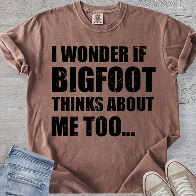 Bigfoot Thinks About Me Too Premium Tee