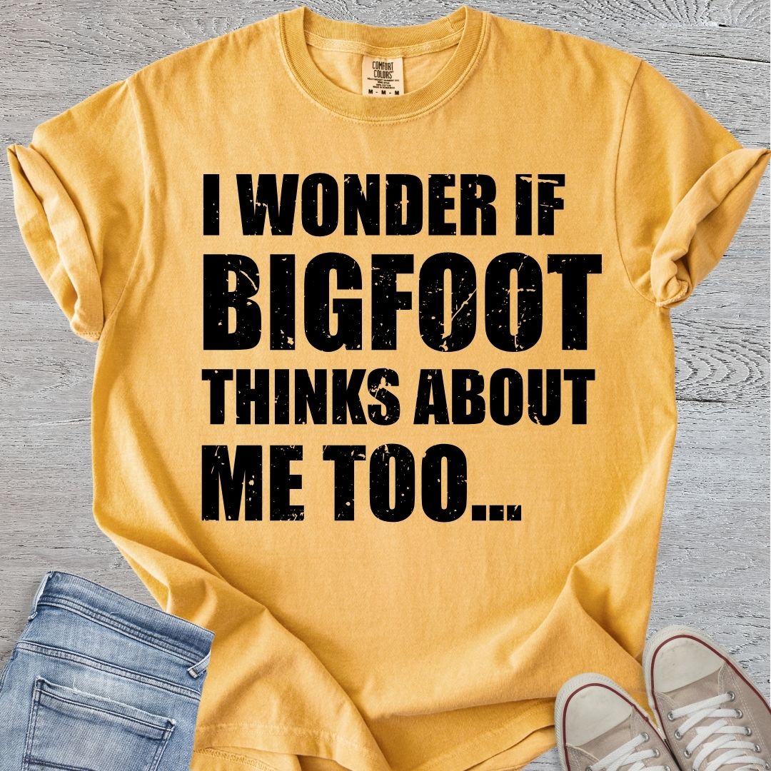 Bigfoot Thinks About Me Too Premium Tee