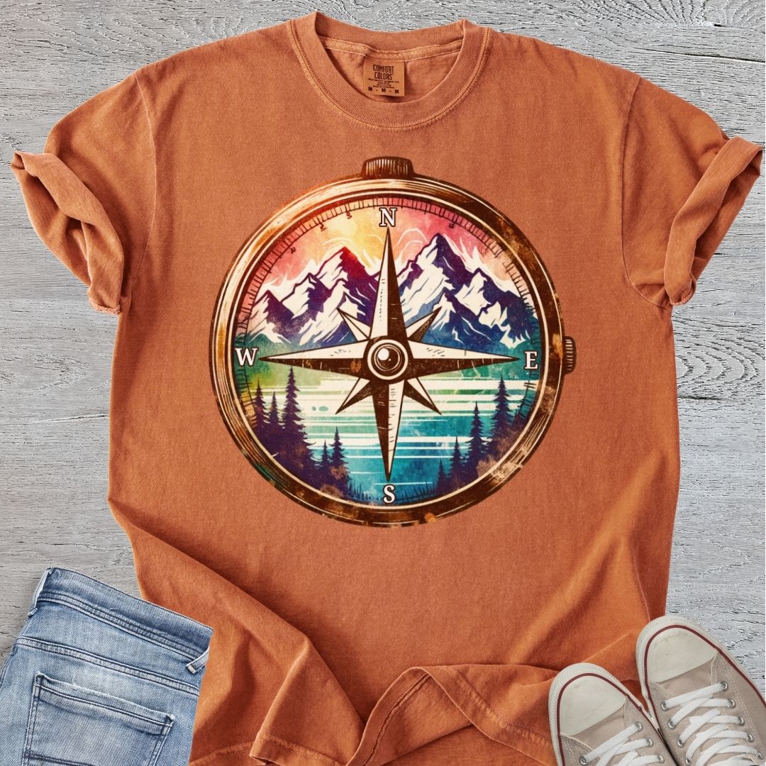 Vintage Compass Landscape Premium Tee
