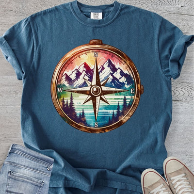 Vintage Compass Landscape Premium Tee