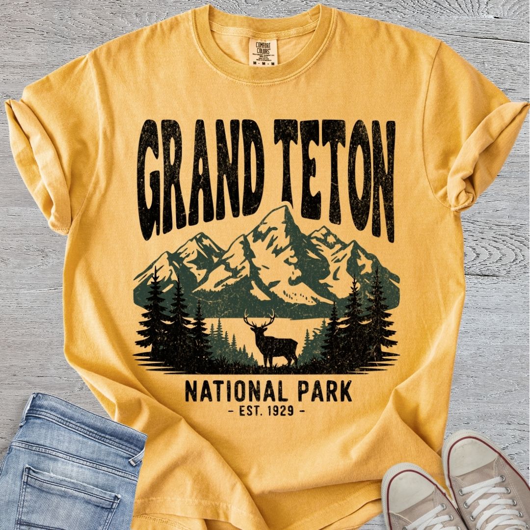 Distressed Grand Teton NP Premium Tee