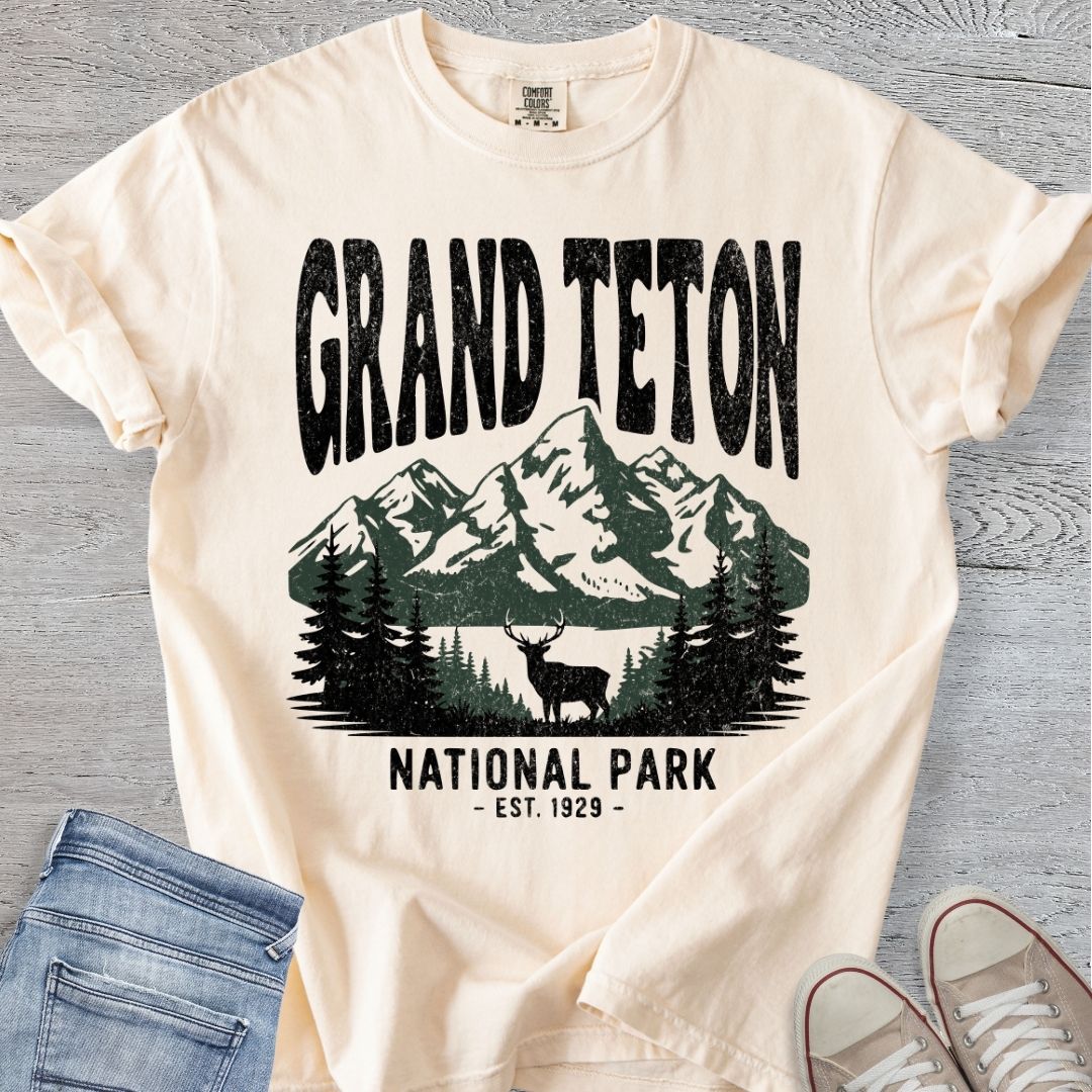 Distressed Grand Teton NP Premium Tee