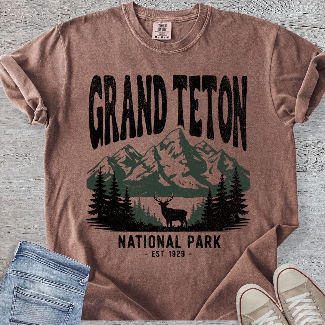 Distressed Grand Teton NP Premium Tee