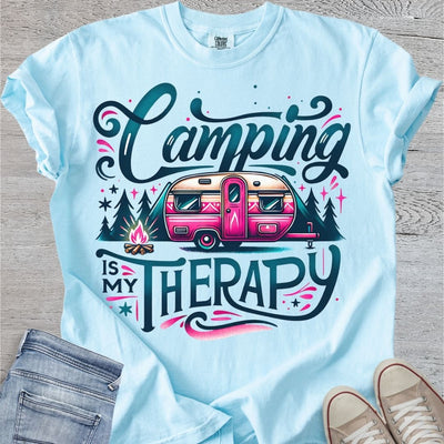 Camping Is My Therapy Premium Tee