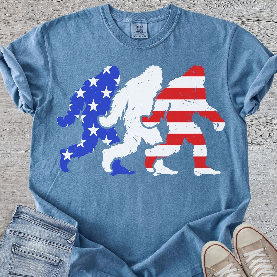 Stars, Stripes, & Bigfoot Premium Tee