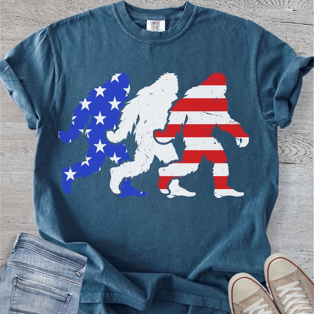 Stars, Stripes, & Bigfoot Premium Tee